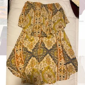 Strapless Ruffle Dress